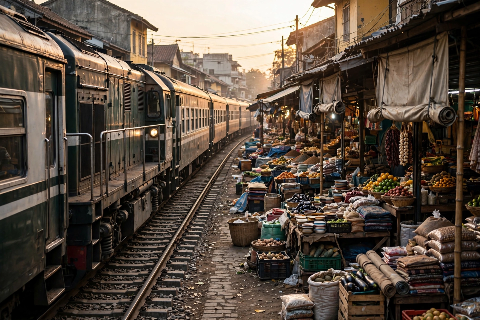 เส้นทางวิถีชีวิตประวัติศาสตร์ชุมชนริมราง ตลาดร่มหุบ (สถานีบ้านแหลม – แม่กลอง) — 10 เส้นทางรถไฟท่องเที่ยวสายประวัติศาสตร์และธรรมชาติยอดนิยมในไทย เปิดหวูดสัมผัสเสน่ห์การเดินทางสโลว์ไลฟ์