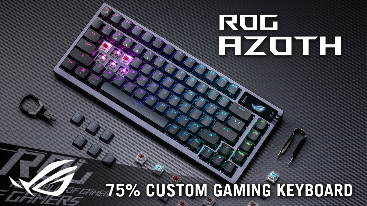 ASUS ROG Azoth — 10 คีย์บอร์ดไร้สายและ Custom Keyboard สเปกพรีเมียมยอดนิยมสำหรับสายทำงานและเกมมิ่ง ปี 2026