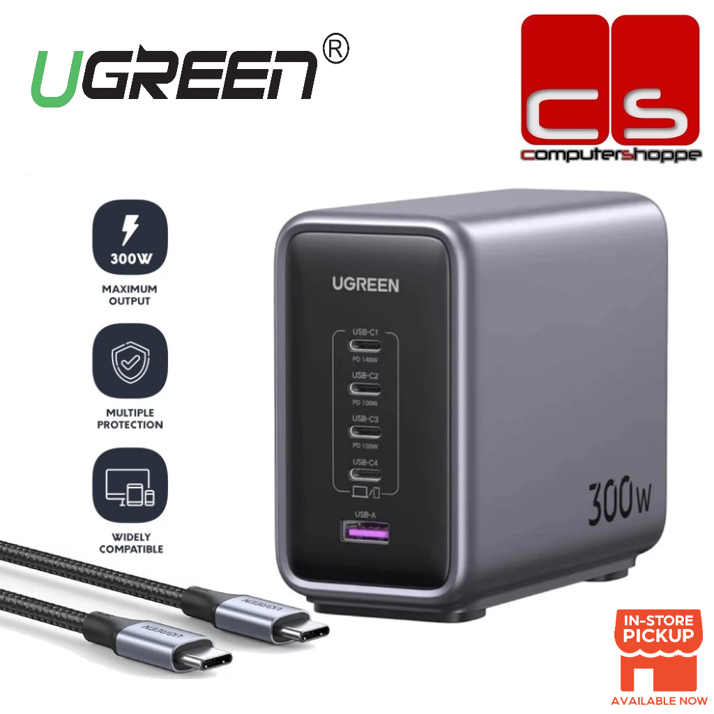 UGREEN Nexode 300W GaN Desktop Charger — 10 อันดับหัวชาร์จ GaN กำลังจ่ายไฟวัตต์สูงสุดสำหรับพกพาและจัดโต๊ะทำงาน ที่วางจำหน่ายในไทย ปี 2026