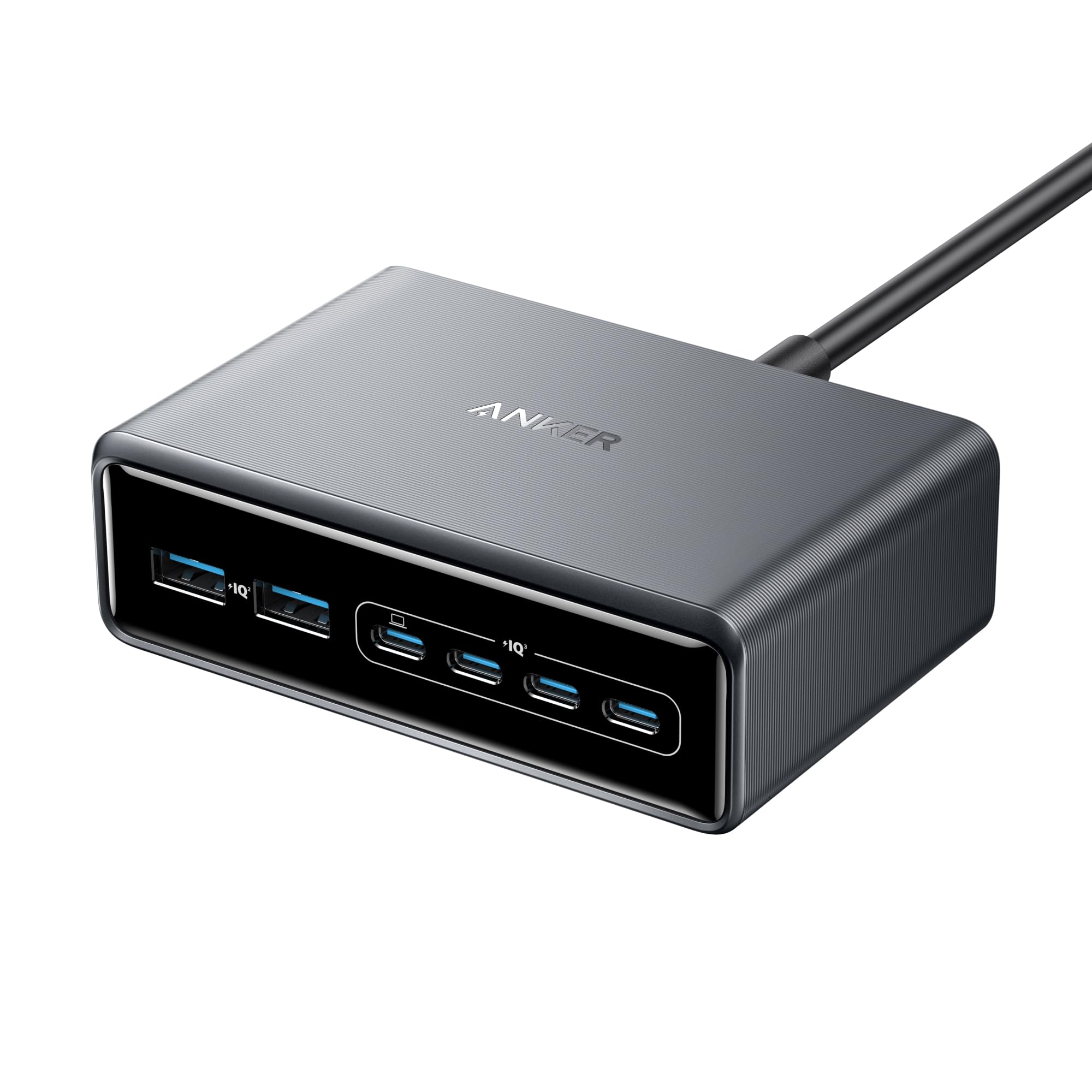 Anker Prime GaN Desktop Charger 200W — 10 อันดับหัวชาร์จ GaN กำลังจ่ายไฟวัตต์สูงสุดสำหรับพกพาและจัดโต๊ะทำงาน ที่วางจำหน่ายในไทย ปี 2026