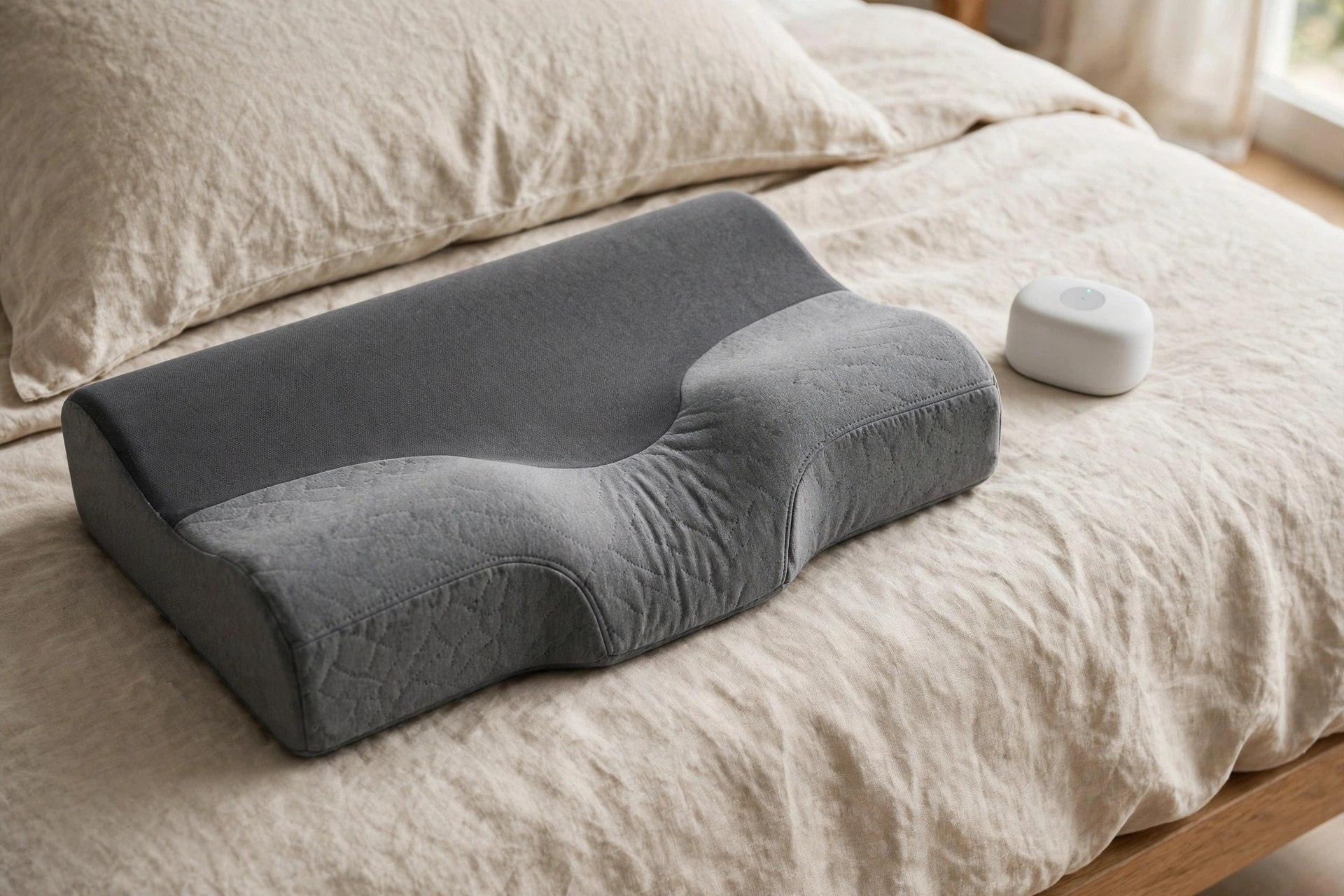 Motion Pillow / Niteronic Z6 — 10 นวัตกรรมเครื่องนอนเพื่อสุขภาพและการนอนหลับลึก (Sleep Tech) ยอดนิยมปี 2026