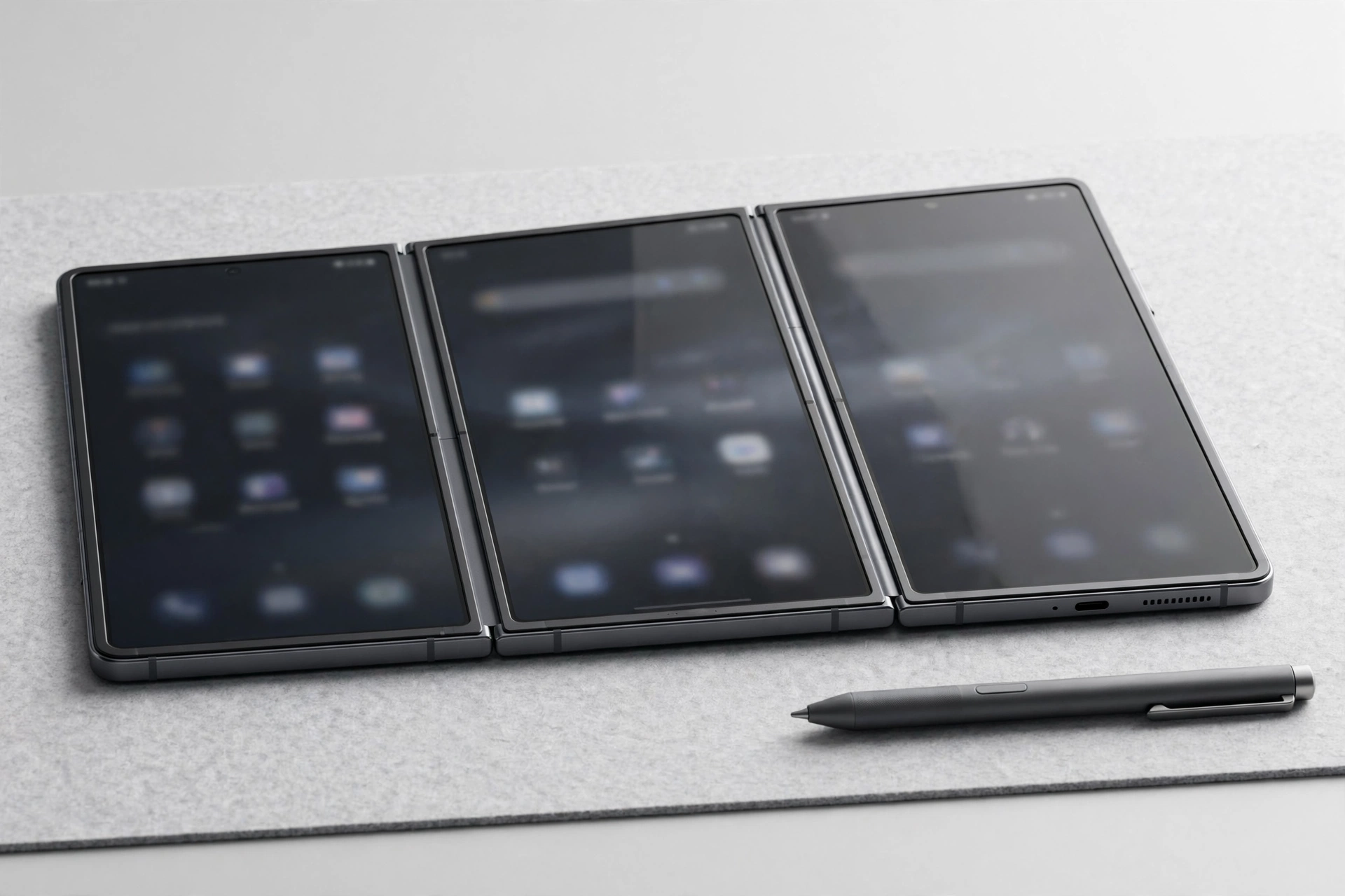 Samsung Galaxy Z TriFold — 10 สมาร์ตโฟนจอพับและสมาร์ตดีไวซ์จอพับสามทบยอดนิยมแห่งปี 2026 ผสานนวัตกรรมบานพับและจอภาพไร้รอยต่อ