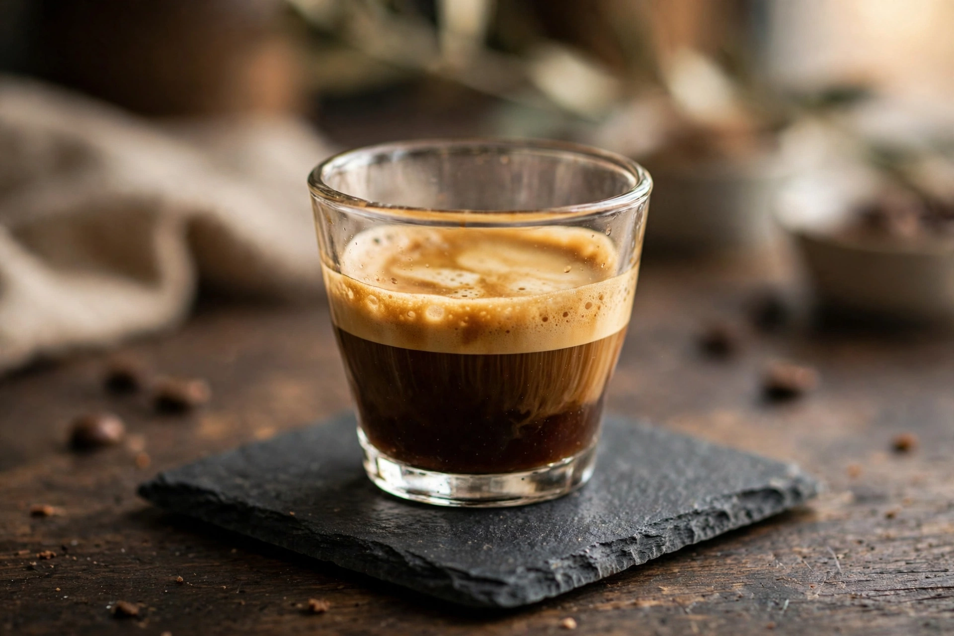 เอสเพรสโซสองช็อต (Doppio / Double Espresso) — 10 อันดับเครื่องดื่มยอดฮิตในร้านกาแฟและคาเฟ่ที่มีปริมาณคาเฟอีนเฉลี่ยสูงสุดต่อแก้ว