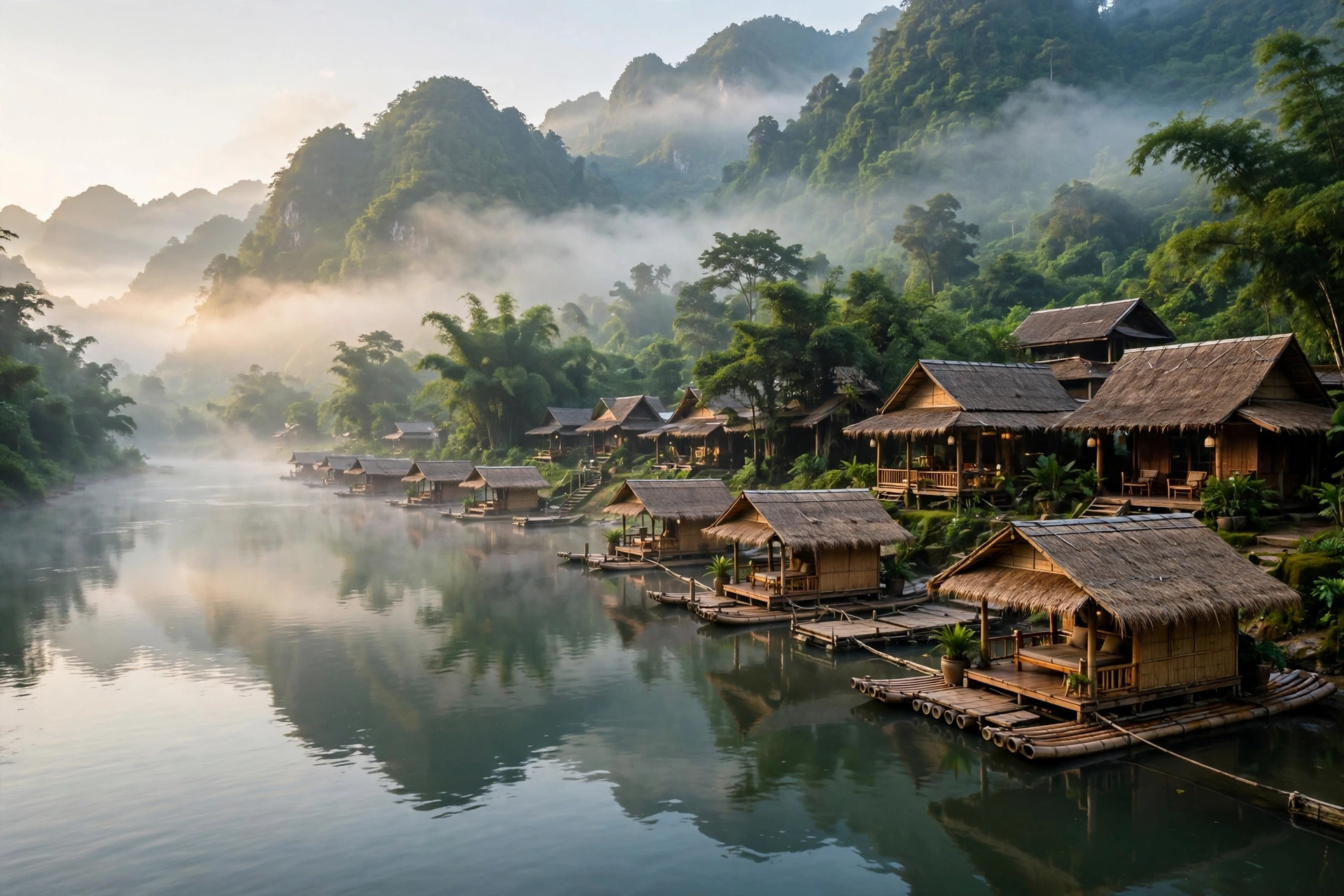 10 ที่พักและรีสอร์ตริมน้ำกาญจนบุรี บรรยากาศสุดสงบสำหรับทริปพักผ่อนรับลมหนาวปลายปี 2569