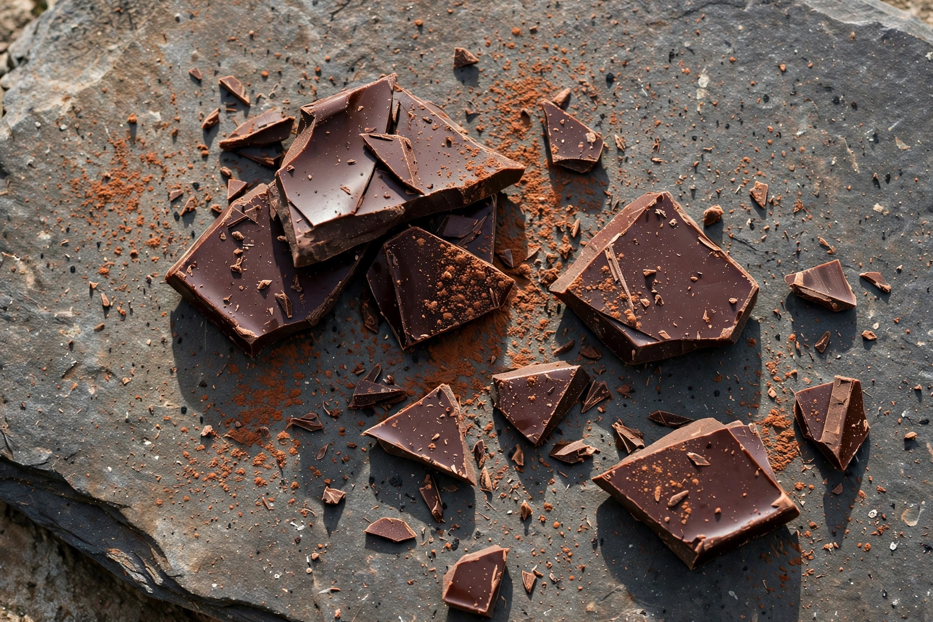 ดาร์กช็อกโกแลต 70-85% (Dark Chocolate 70-85%) — 10 อันดับอาหารธรรมชาติที่มีแมกนีเซียมสูงที่สุดต่อ 100 กรัม เสริมการนอนหลับลึกและผ่อนคลายกล้ามเนื้อ