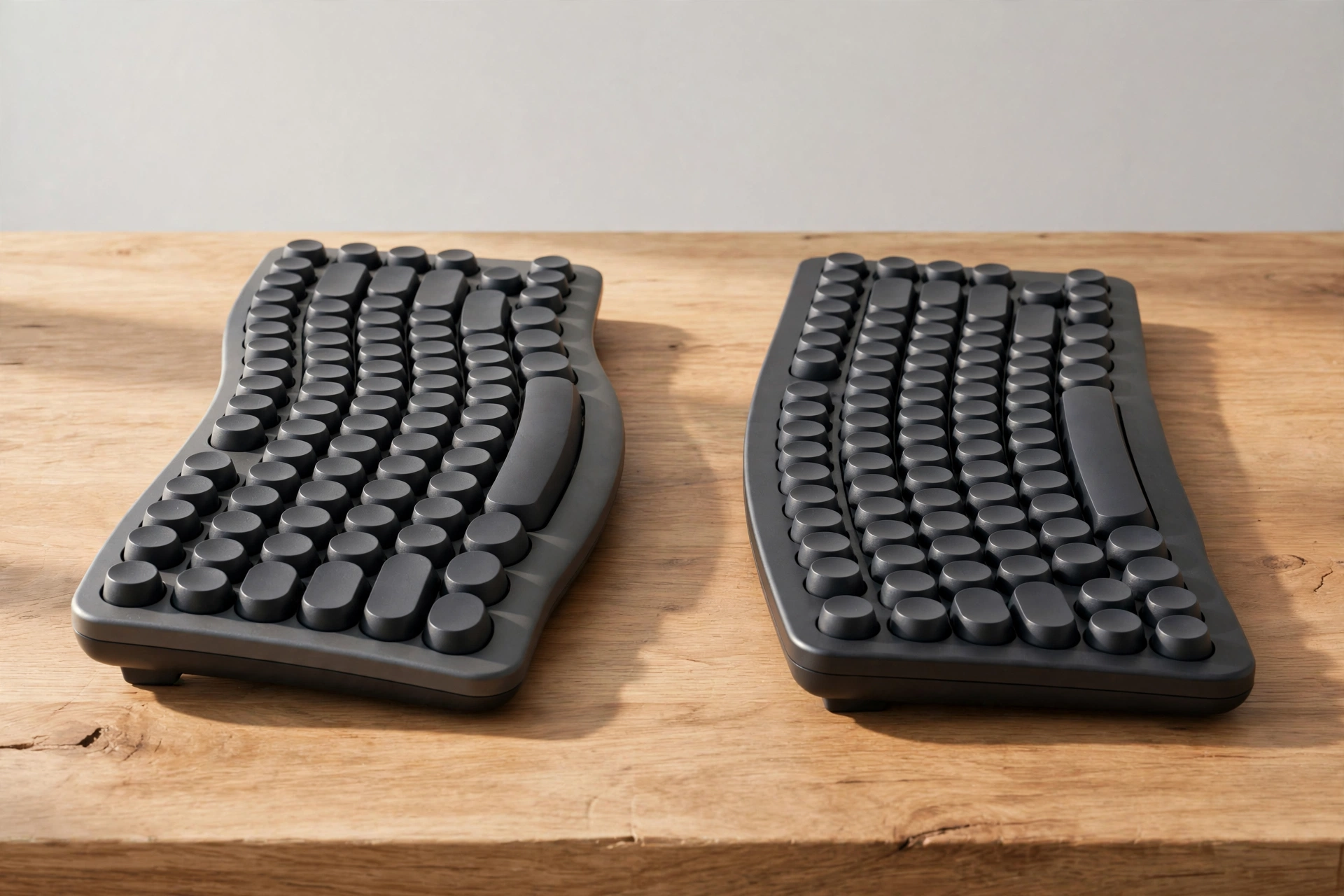 Split Ergonomic Keyboard (คีย์บอร์ดการยศาสตร์แยกส่วน) — 10 นวัตกรรมเก้าอี้และอุปกรณ์การยศาสตร์ (Ergonomic Desk Setup) ยอดนิยมปี 2026 เพื่อสุขภาพหลังและเพิ่มประสิทธิภาพการทำงาน