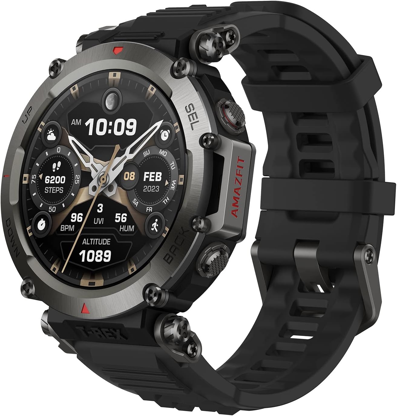 Amazfit T-Rex Ultra 2 — 10 อันดับสมาร์ตวอทช์สายลุยและเอาต์ดอร์ แบตเตอรี่โหมด GPS อึดที่สุดในไทย ปี 2026